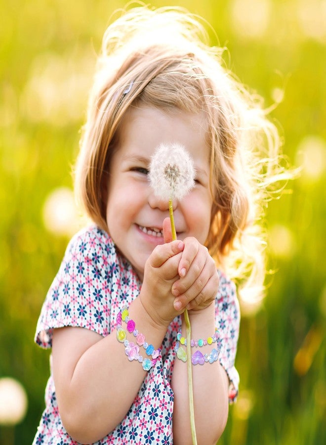 مجموعة SIELEVIN من 27 قطعة من الأساور الملونة للأطفال، أساور خرز للأطفال الصغار، هدايا مثالية لحفلات أعياد الميلاد، وهدايا عيد الفصح، وألعاب التظاهر، ومجوهرات تنكرية، وهدايا عيد الميلاد - Image 5